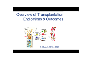 Overview of Transplantation Endications & Outcomes