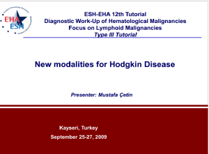 New Modalities for Hodgkin Disease  